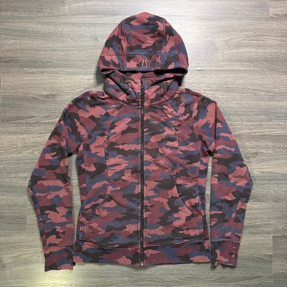 Lululemon Women's Scuba Full-Zip Hoodie - Red Camo - Picture 2 of 7